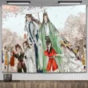 Heaven Officials Blessing Anime Tapestry Wall Hanging Aesthetic Room Decor Cartoons Tapestry Art Poster Boho Tapestries 2 - Heaven Officials Blessing Store