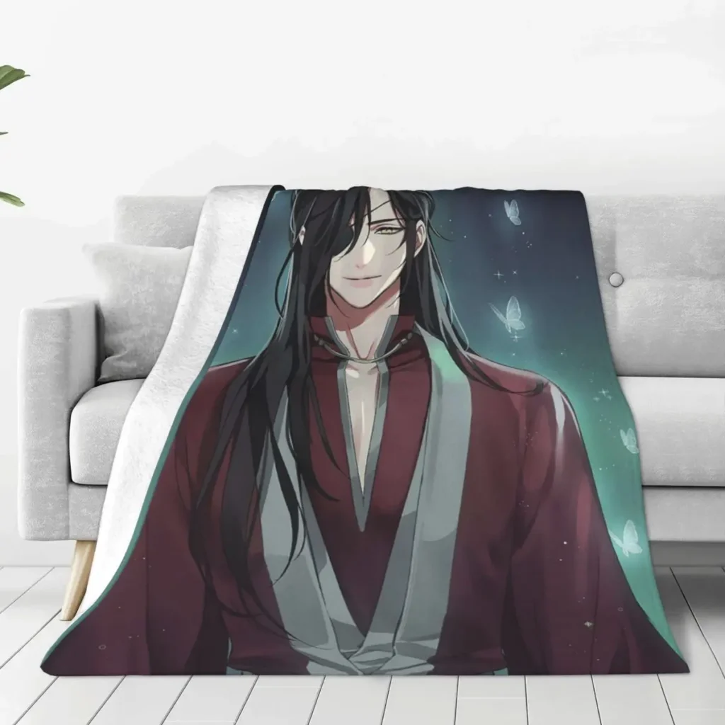 Selimut Lempar Flanel Hua Cheng Berkat Resmi Surga Selimut Lgbt Anime Yaoi untuk Seprai Mobil Super - Heaven Officials Blessing Store