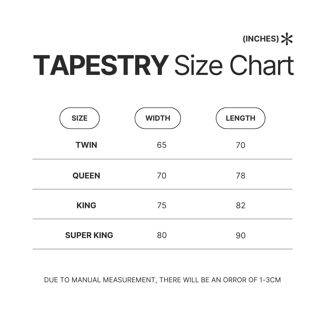 Tapestry Size Chart - Heaven Officials Blessing Store