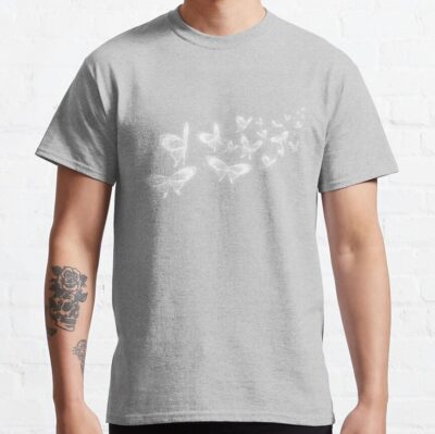 Hua Cheng Silver Butterflies T Shirt - Heaven Officials Blessing Store